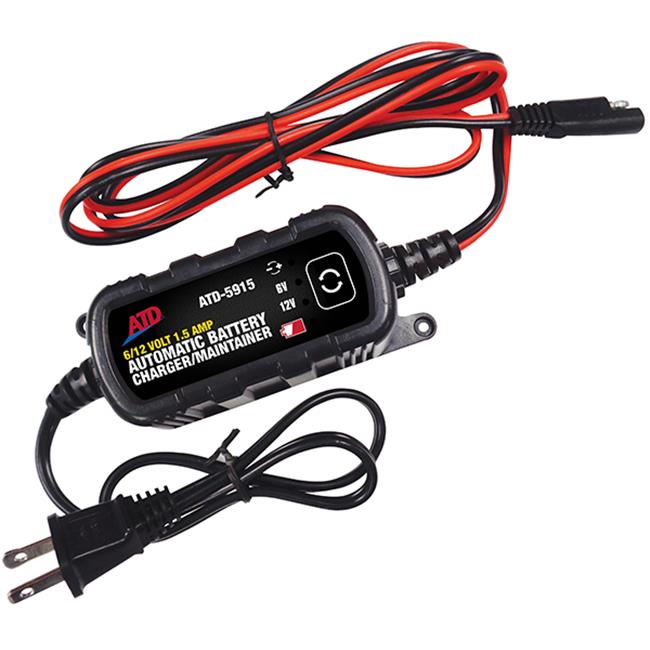 ATD Tools ATD-5915 0.5 V 1.5 Amp Automatic Battery Charger & Maintainer