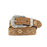 Nocona Belt N3447044-M 1.5 in. Western Belt Womens Embroidered Flowers&#44; Brown - Medium