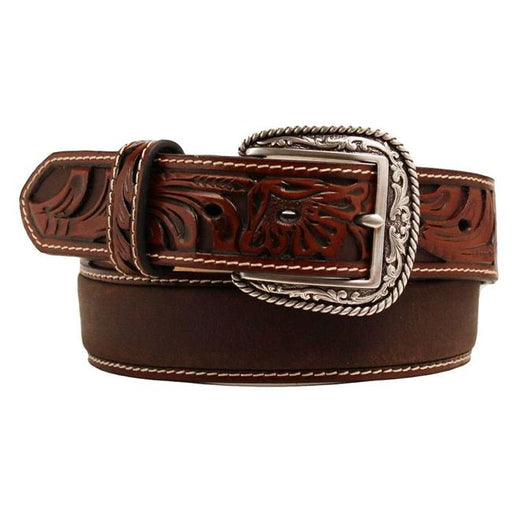 Ariat A1017008-36 Mens Leather Floral Embossed Belt&#44; Size - 36