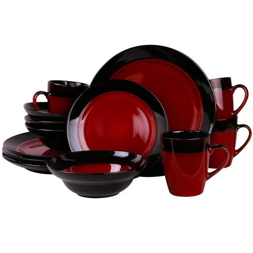 Elama EL-TANIZIA Tanizia High Gloss Dinnerware - 16 Piece