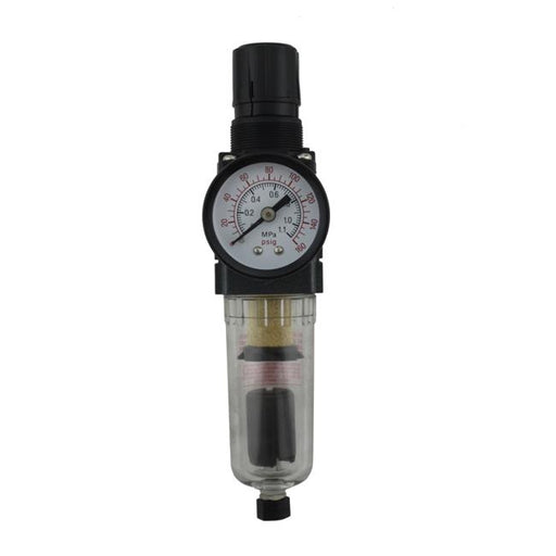 Milton EX25PB40A-02P 0.25 in. NPT Mini Polycarbonate FRL Air Filter Regulator