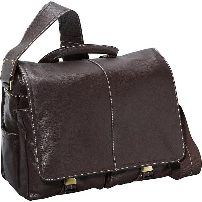 Amerileather 1834-4 Legacy Leather Woody Portfolio with Laptop Sleeve - Pink
