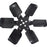 Allstar Performance ALL30097 17 in. Aluminum Fan with 6 Blade