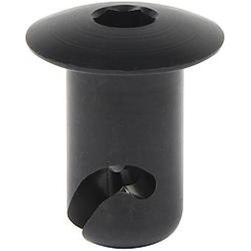 Allstar Performance ALL19176 0.44 x 0.5 in. Oval Allen Head Aluminum Button Fasteners&#44; Black - Pack of 10