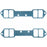 Fel-Pro 1282 S 0.065 in. 18 deg Intake Manifold Gasket for 1955-1957 Small Block Chevrolet V8
