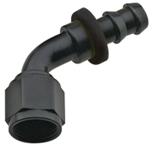 Fragola 206010-BL 60 deg 8000 Series Push-Lock -10 AN Race Hose End&#44; Black