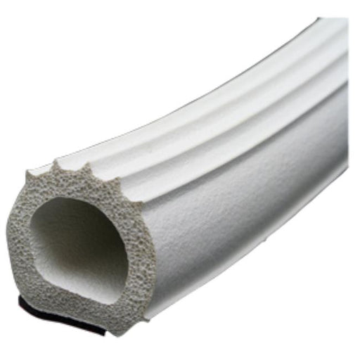 AP Products 018-1097 1 in. x 1 in. x 50 ft. Ribbed D Seal with White Hats&#44; Red Tape