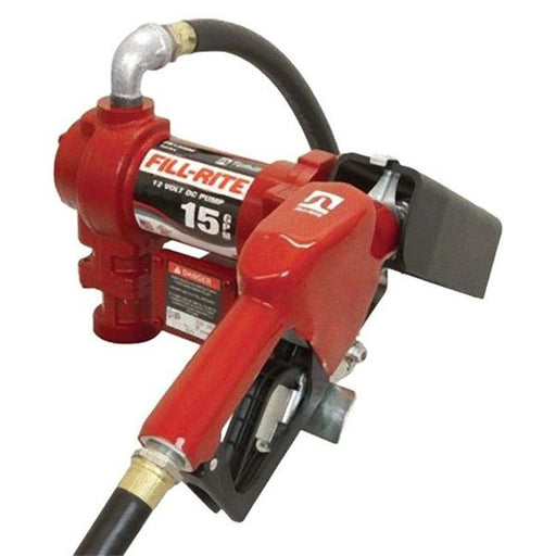 Fill Rite FR1210GA 0.75 in. x 12 ft. Hose 12V DC Pump Suction Pipe Automatic Nozzle&#44; 1 x 0.75 in.