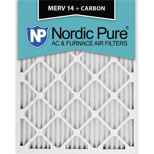 Nordic Pure 16-1-4x21-1-4x1ExactCustomM14PlusC-6 Exact MERV 14 Plus Carbon AC Furnace Filters - 16.25 x 21.25 x 1 in.&#44; Pack of 6
