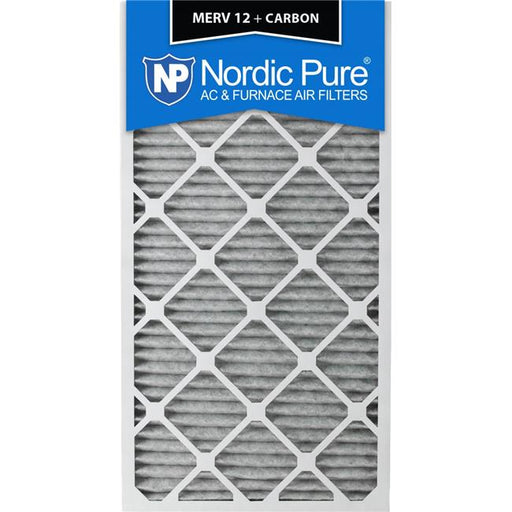Nordic Pure 20x36x1CustomM12-C-6 MERV 12 Plus Carbon AC Furnace Filters&#44; 20 x 36 x 1 in. - Pack of 6
