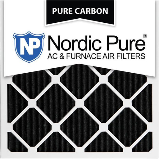 Nordic Pure 25x25x1PCP-6 Pure Carbon Pleated Odor Reduction Furnace Air Filters&#44; 25 x 25 x 1 in. - Pack of 6