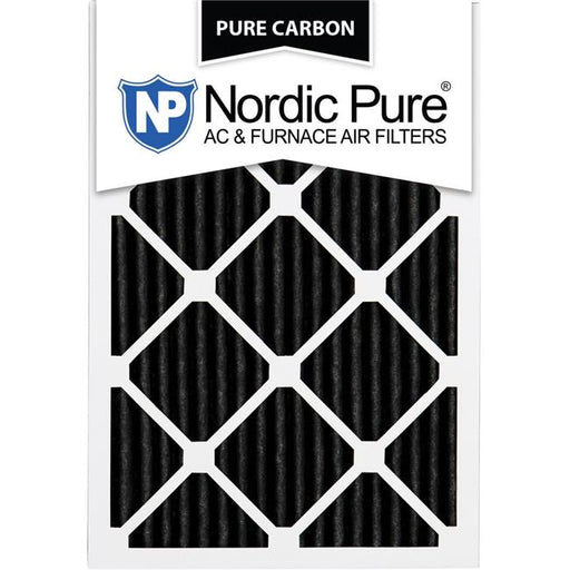 Nordic Pure 8x20x1PCP-24 Pure Carbon Pleated Odor Reduction Furnace Air Filters&#44; 8 x 20 x 1 in. - Pack of 24