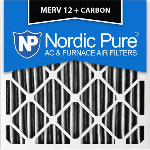 Nordic Pure 15x15x1ExactCustomM12PlusC-12 Exact MERV 12 Plus Carbon AC Furnace Filters&#44; 15 x 15 x 1 in. - Pack of 12