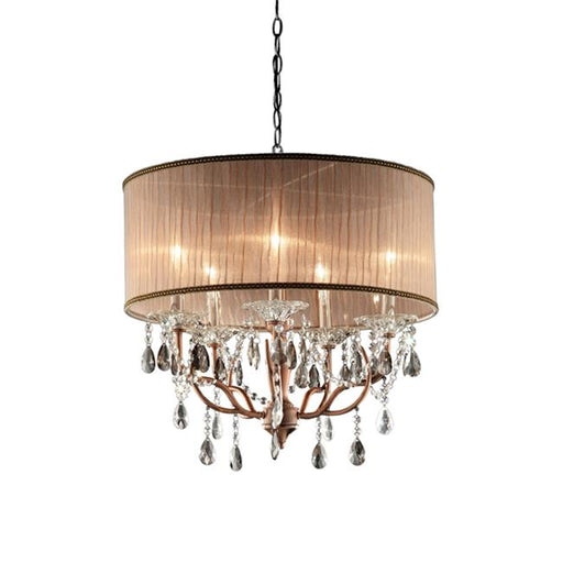 Ore Furniture K-5126H 25 in. Rosie Crystal Ceiling Lamp