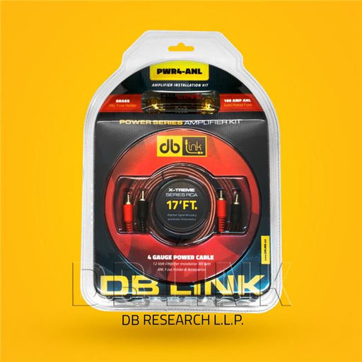 DB Link PWR4-ANL 4 Gauge Power Series Amplifier Kit&#44; Red