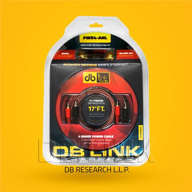 DB Link PWR4-ANL 4 Gauge Power Series Amplifier Kit&#44; Red