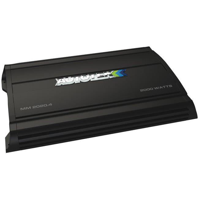 Autotek MM2020.4 2000 watts The Mean Machine Bridgeable 4-Channel Class AB Amplifier&#44; Black