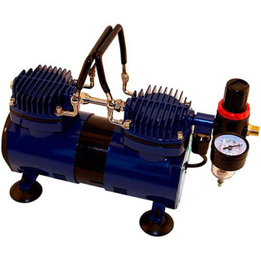 Paasche DA400R Dual Head 0.25 HP Compressor with Auto Shutoff & Regulator