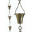 Patina Products R266H Brushed Stainless Fluted Cup Rain Chain - Half Length