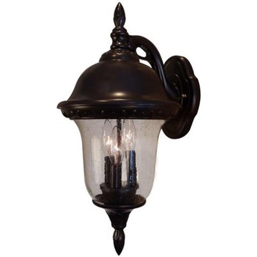 Glenn Aire Large Top Mount Light with Seedy Glass&#44; Oil Rubbed Bronze
