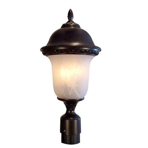 Glenn Aire Large Bottom Mount Light with Alabaster Glass&#44; Oil Rubbed Bronze