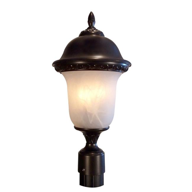 Glenn Aire Large Bottom Mount Light with Alabaster Glass&#44; Oil Rubbed Bronze