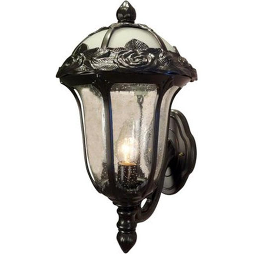 Rose Garden Large Top Mount Light with Seedy Glass&#44; Oil Rubbed Bronze