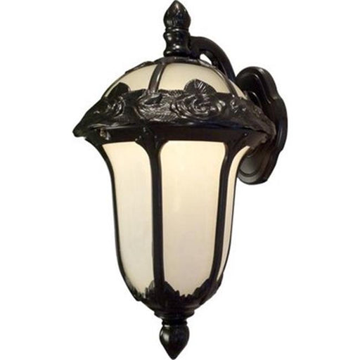 Rose Garden Large Bottom Mount Light with Alabaster Glass&#44; Oil Rubbed Bronze