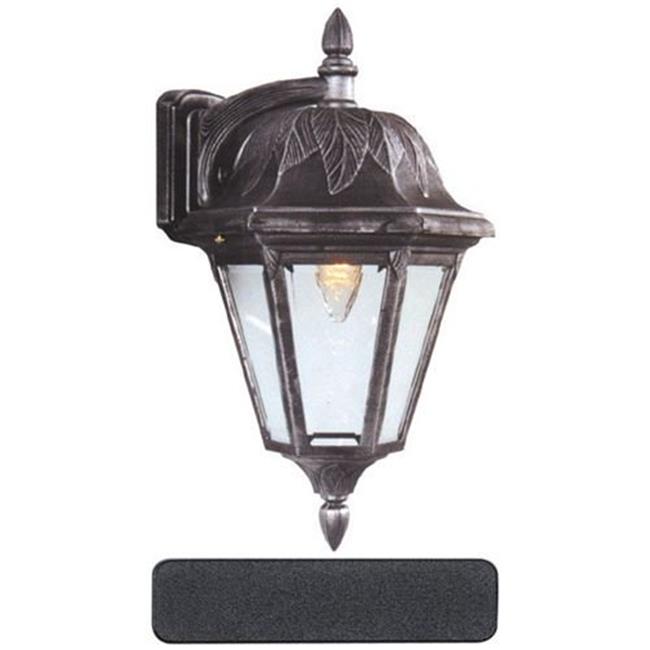 Floral Large Post Mount Light&#44; Black