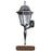 Floral Large Bottom Mount Light Fixture with Long Tail&#44; Copper