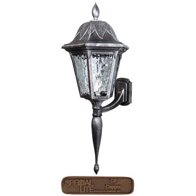 Floral Large Bottom Mount Light Fixture with Long Tail&#44; Copper