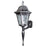 Floral Large Bottom Mount Light Fixture with Long Tail&#44; Swedish Silver