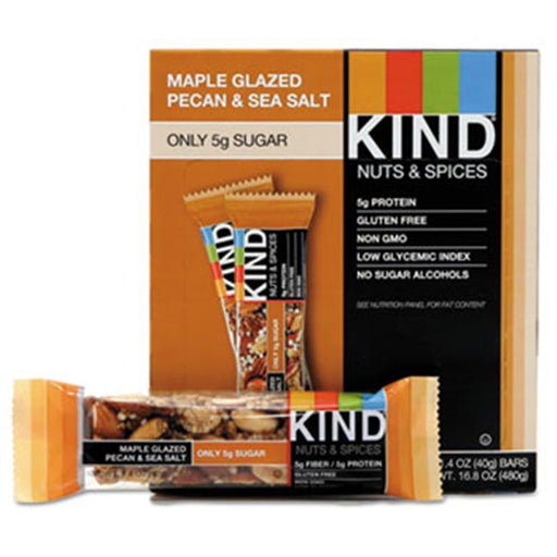 Kind Healthy Snacks KND17930 1.4 oz Nuts & Spices Bar&#44; Maple Glazed Pecan & Sea Salt