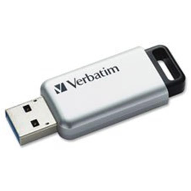Verbatim VER70057 Store N - Go Secure Pro USB 3.0 Drive&#44; Silver