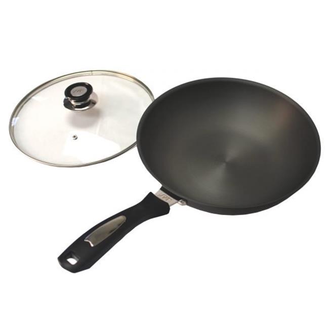 Sunpentown SK-7301 12 in. Hard Anodized Cookware&#44; Black