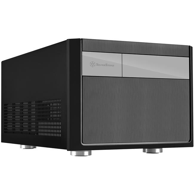 Micro-ATX Mini-DTX Mini-ITX Small Form Factor Computer Case&#44; Compatible with ATX PSU Cases - Black