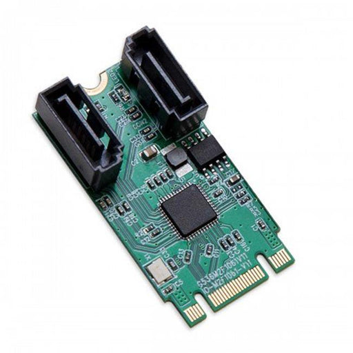 SYBA Multimedia SI-ADA40126 M.2 B-M Key 22x42 PCIe To 2 Port SATA III RAID Adapter Card