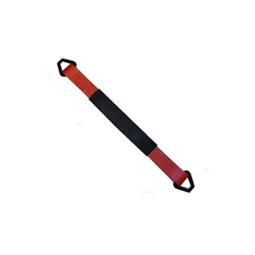 2 x 18 in. Axle Straps with Abrasive Sleeve & Delta Ring&#44; Red - 20 Piece