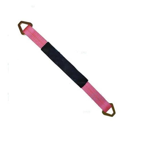 2 x 21 in. Axle Straps with Abrasive Sleeve & Delta Ring&#44; Pink - 12 Piece