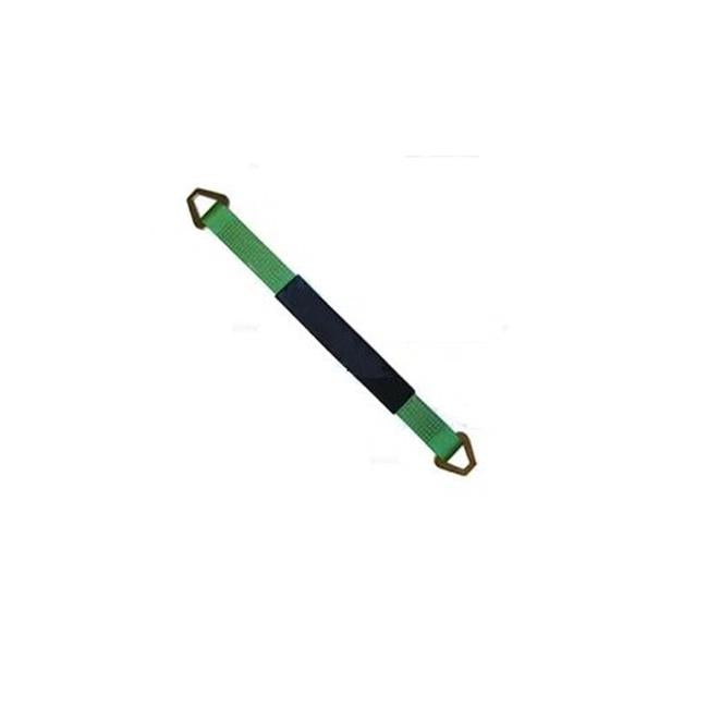 2 x 36 in. Axle Straps with Abrasive Sleeve & Delta Ring&#44; Green - 8 Piece