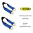 Tie 4 Safe RT41A-60M18-BL-C-20 2 x 60 in. Axle Straps with Abrasive Sleeve & Delta Ring&#44; Black - 20 Piece