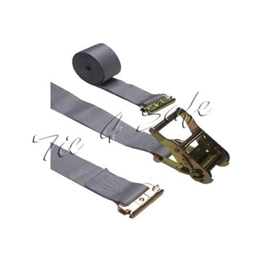 Tie 4 Safe RT06-16M23G-12 2 in. x 16 ft. Logistics Straps with Ratchet with E-Fittings - Grey&#44; 12 Piece