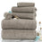 Lavish Home 67-0017-T 6 Piece Cotton Towel Set&#44; Taupe
