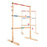 Hey Play 80-ZS-002 Wooden Outdoor Ladder Toss Game Set with 6 Bolas & Storage Bag