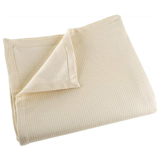 Bedford Home 61A-43272 Soft Breathable 100 Percent Cotton Blanket&#44; Cream - Full & Queen Size