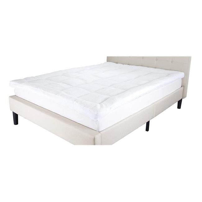 Bedford Home 64A-03991 Down Alternative Topper with Sherpa&#44; Full Size