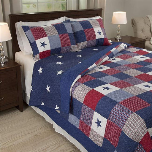 Bedford Home 66A-03067 Caroline 3 Piece Quilt Set - King Size