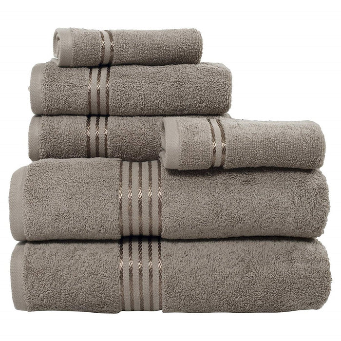 Bedford Home 67A-01806 100 Percent Cotton Hotel 6 Piece Towel Set