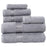 Bedford Home 67A-01806 100 Percent Cotton Hotel 6 Piece Towel Set
