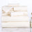 Bedford Home 67A-31091 Ribbed Cotton 10 Piece Towel Set - Bone
